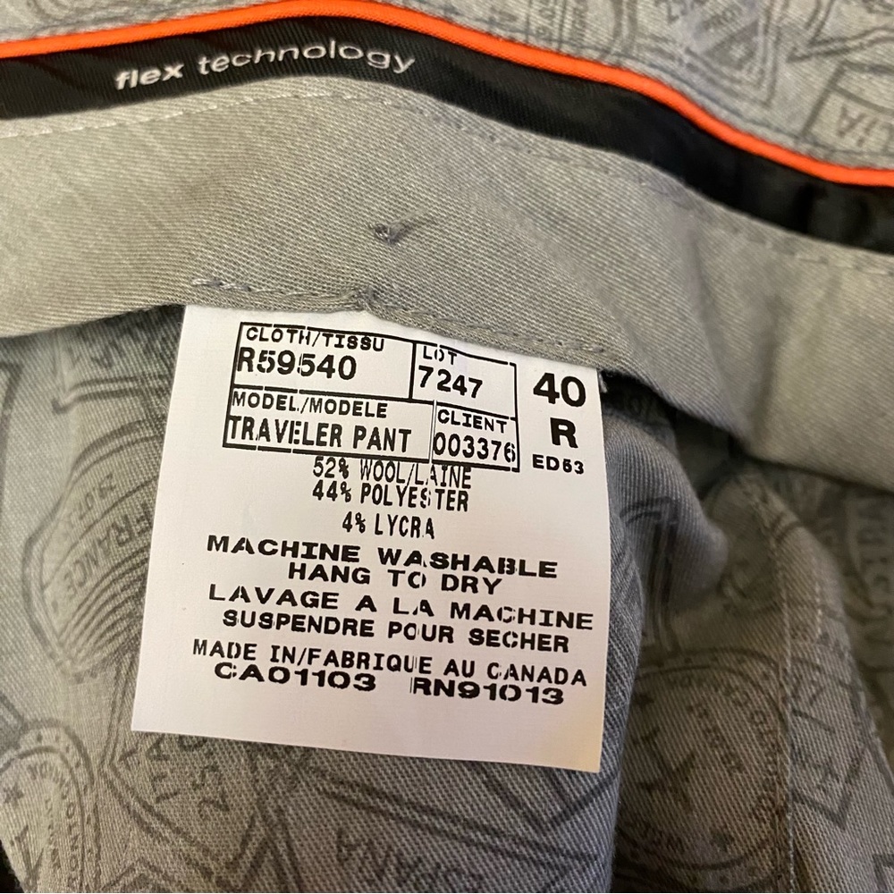 Riviera flex technology traveler pants , gray. - Picture 4 of 6
